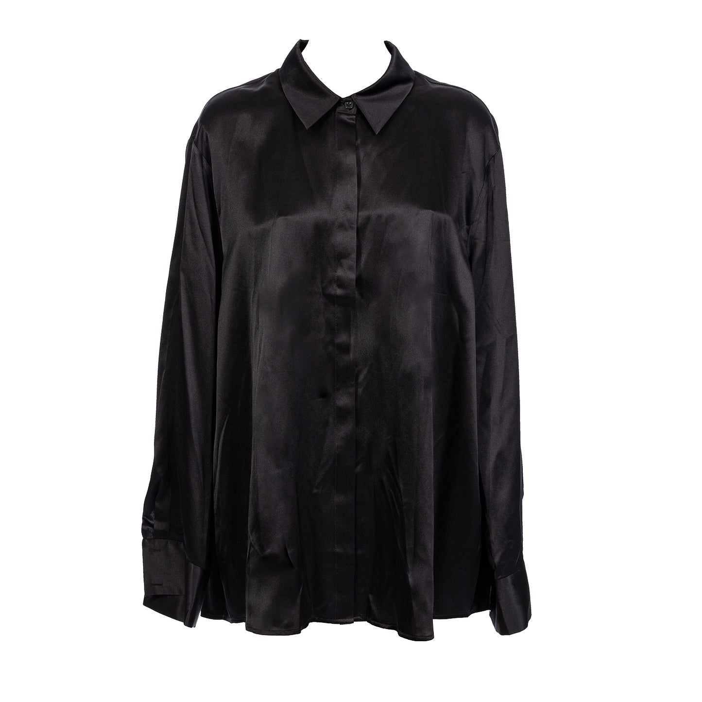 Sasha Oversized Silk Satin Shirt