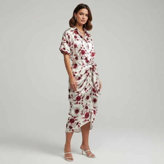 Jana Dress - Božuri Print